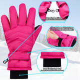 CityComfort Kids Skiing Gloves - Fleece Lined Touch Screen Gloves - Get Trend