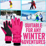 CityComfort Kids Skiing Gloves - Fleece Lined Touch Screen Gloves - Get Trend