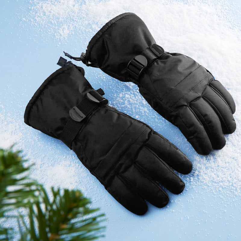 CityComfort Mens Skiing Gloves - Fleece Lined Touch Screen Gloves - Get Trend