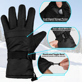 CityComfort Mens Skiing Gloves - Fleece Lined Touch Screen Gloves - Get Trend