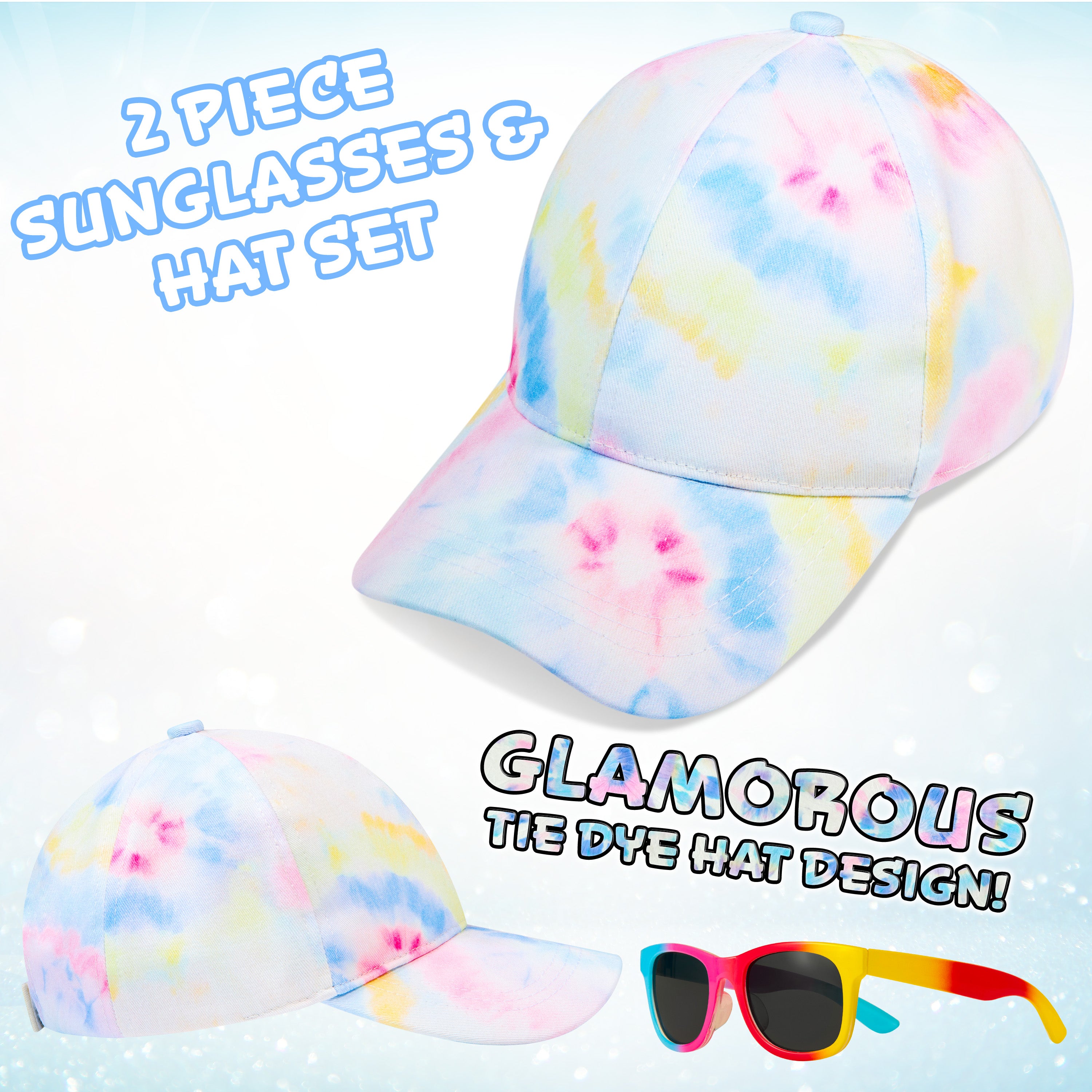 CityComfort Girls Cap and Sunglasses Set, Baseball Cap and UV Sunglasses - Multicolored - Get Trend