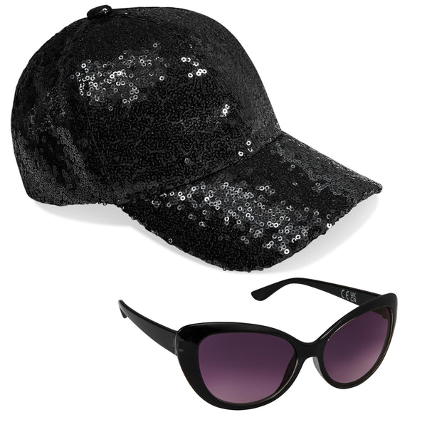 CityComfort Girls Cap and Sunglasses Set, Baseball Cap and UV Sunglasses