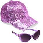 CityComfort Girls Cap and Sunglasses Set, Baseball Cap and UV Sunglasses - Get Trend