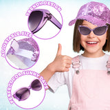 CityComfort Girls Cap and Sunglasses Set, Baseball Cap and UV Sunglasses - Get Trend