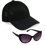 CityComfort Girls Cap and Sunglasses Set, Baseball Cap and UV Sunglasses - Get Trend