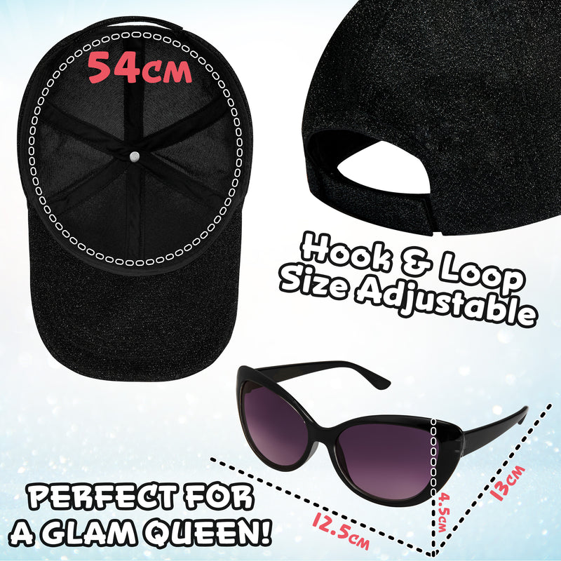 CityComfort Girls Cap and Sunglasses Set, Baseball Cap and UV Sunglasses - Get Trend