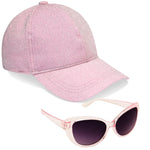 CityComfort Girls Cap and Sunglasses Set, Baseball Cap and UV Sunglasses - Get Trend