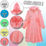 CityComfort Adults Rain Poncho - Disposable Transparent Waterproof Ponchos - 10 Pack - Get Trend