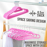 Deco Express Velvet Hangers, Space Saving Non Slip Coat Hangers for Clothes - 20 Pack