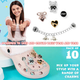 CityComfort Clog Charms, Mixed Shoe Decoration Charms Clog Chains Multipack