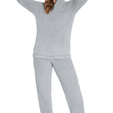 CityComfort Ladies Pyjamas, Nightwear Fleece Pyjamas for Women 2 Piece Fluffy Fleece Loungewear Set, Soft Warm Fleece Pyjamas Women and Teens