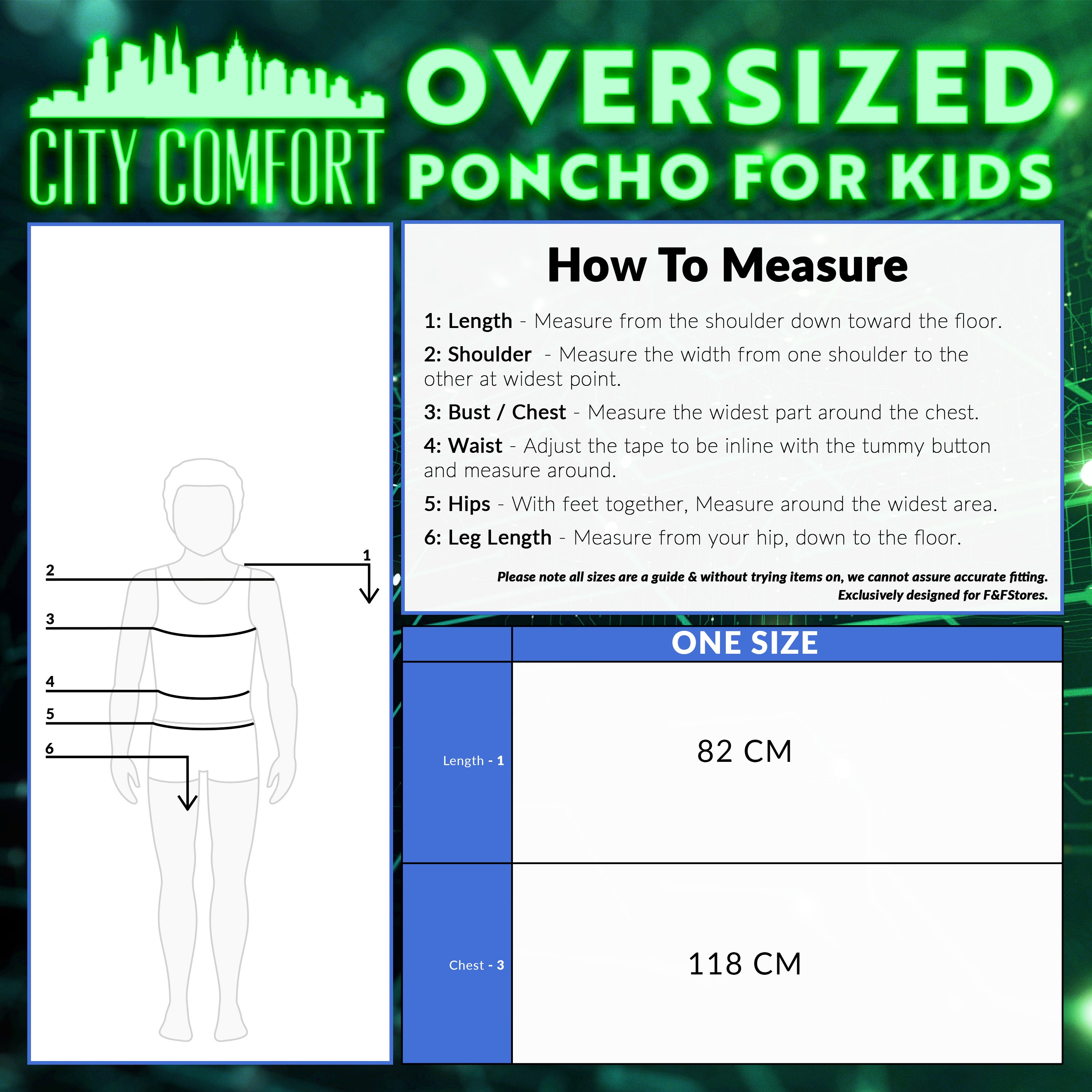 CityComfort Fleece Hoodie Blanket for Kids and Teenagers - Green/Black - Get Trend