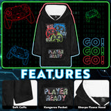 CityComfort Hoodie Blanket for Kids & Teenagers Fleece Wearable Blanket Warm Gamer