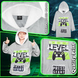 CityComfort Hoodie Blanket for Kids & Teenagers Fleece Wearable Blanket Warm Gamer