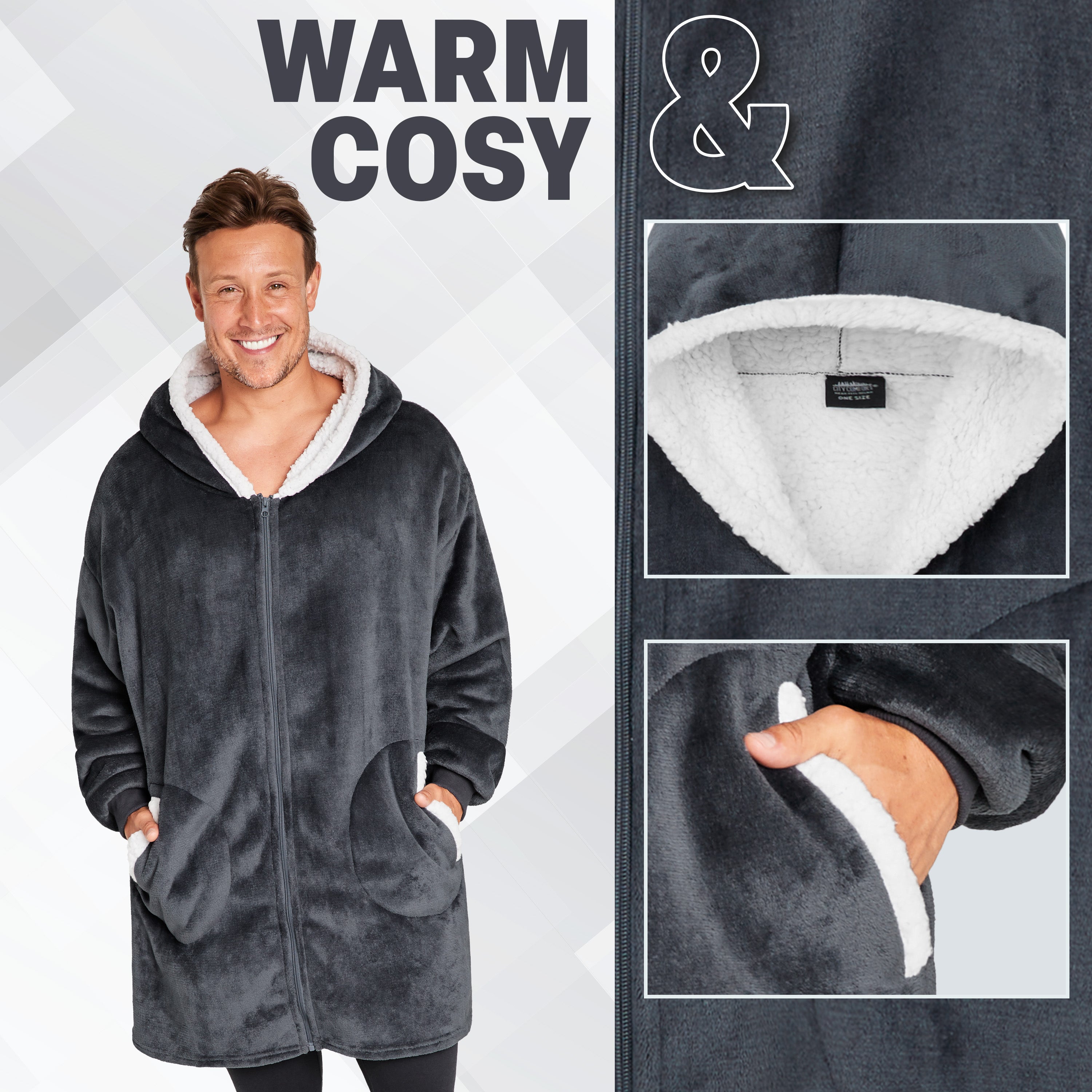 CityComfort Blanket Hoodie for Adults and Teenagers - Get Trend