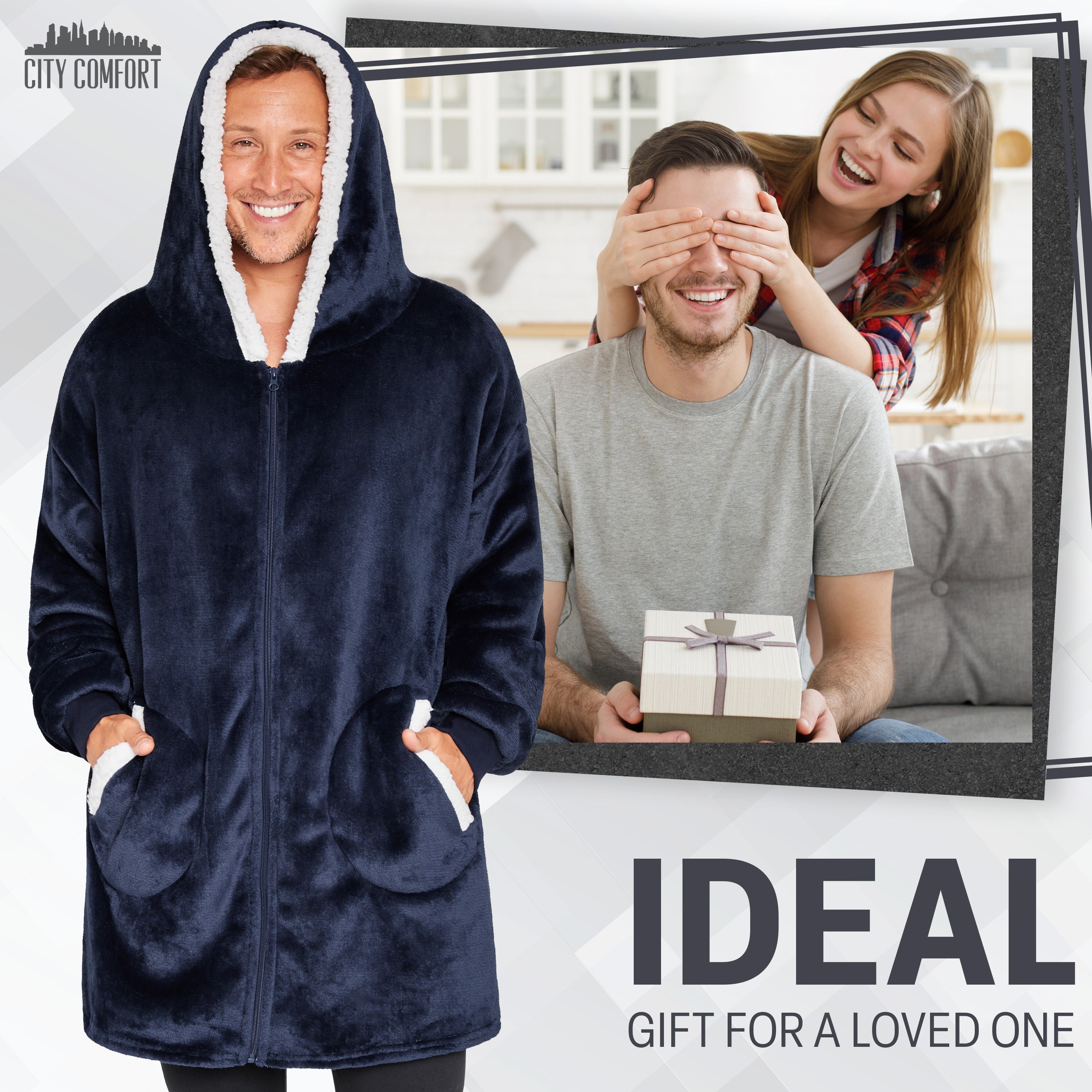 CityComfort Blanket Hoodie for Adults and Teenagers - Get Trend