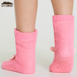 CityComfort Fluffy Socks for Women - PINK BUNNY - Get Trend