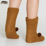 CityComfort Fluffy Socks for Women - BROWN BEAR - Get Trend