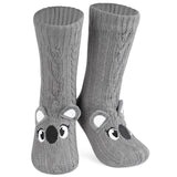 CityComfort Fluffy Socks for Women - GRAY KOALA - Get Trend