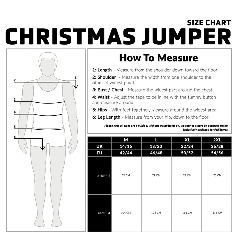 Christmas Jumpers for Men - Black/Multi