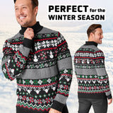 Christmas Jumpers for Men - Black/Red - Get Trend