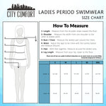 CityComfort Swimming Costume Women One Piece Period Swimwear Leakproof Absorbent UPF50 Swimsuit with Adjustable Straps - Get Trend