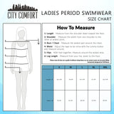 CityComfort Swimming Costume Women One Piece Period Swimwear Leakproof Absorbent UPF50 Swimsuit with Adjustable Straps - Get Trend