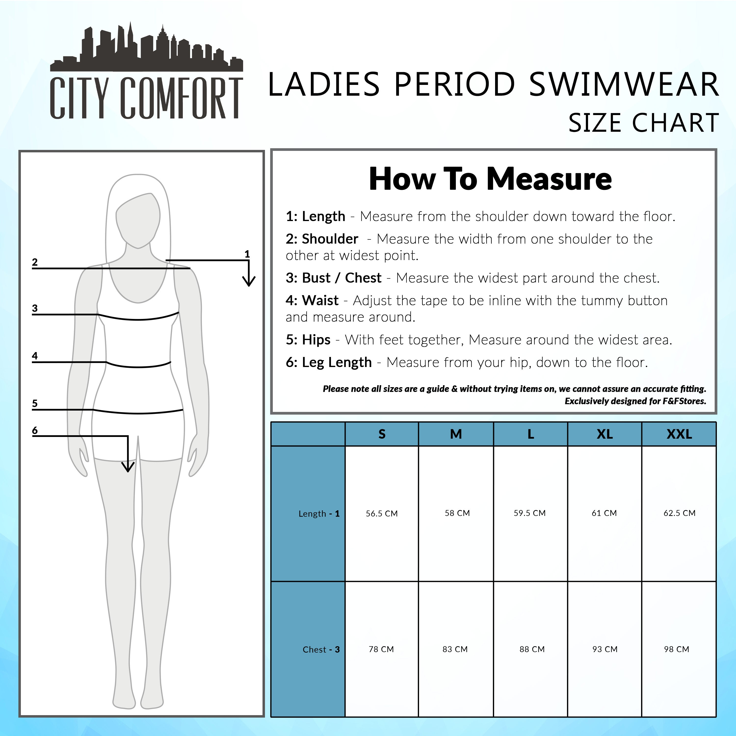 CityComfort Swimming Costume Women One Piece Period Swimwear Leakproof Absorbent UPF50 Swimsuit with Adjustable Straps - Get Trend
