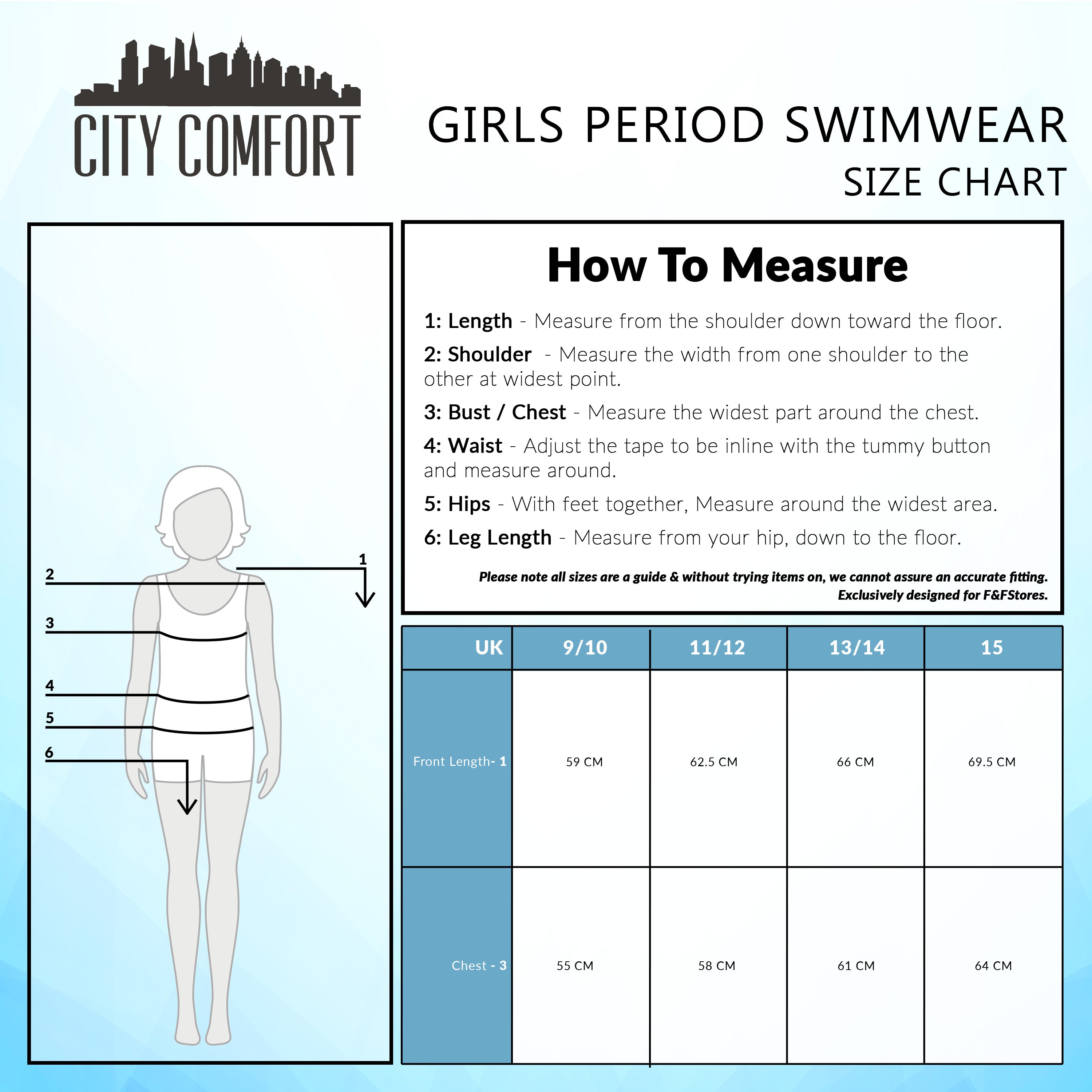 CityComfort Girls Swimming Costume One Piece Period Swimwear - Get Trend