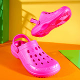 CityComfort Clogs for Women Garden Shoes Tie Dye Summer Slip On with Strap for Beach Pool Indoor Outdoor Holiday Essentials - Get Trend