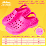 CityComfort Clogs for Women Garden Shoes Tie Dye Summer Slip On with Strap for Beach Pool Indoor Outdoor Holiday Essentials - Get Trend