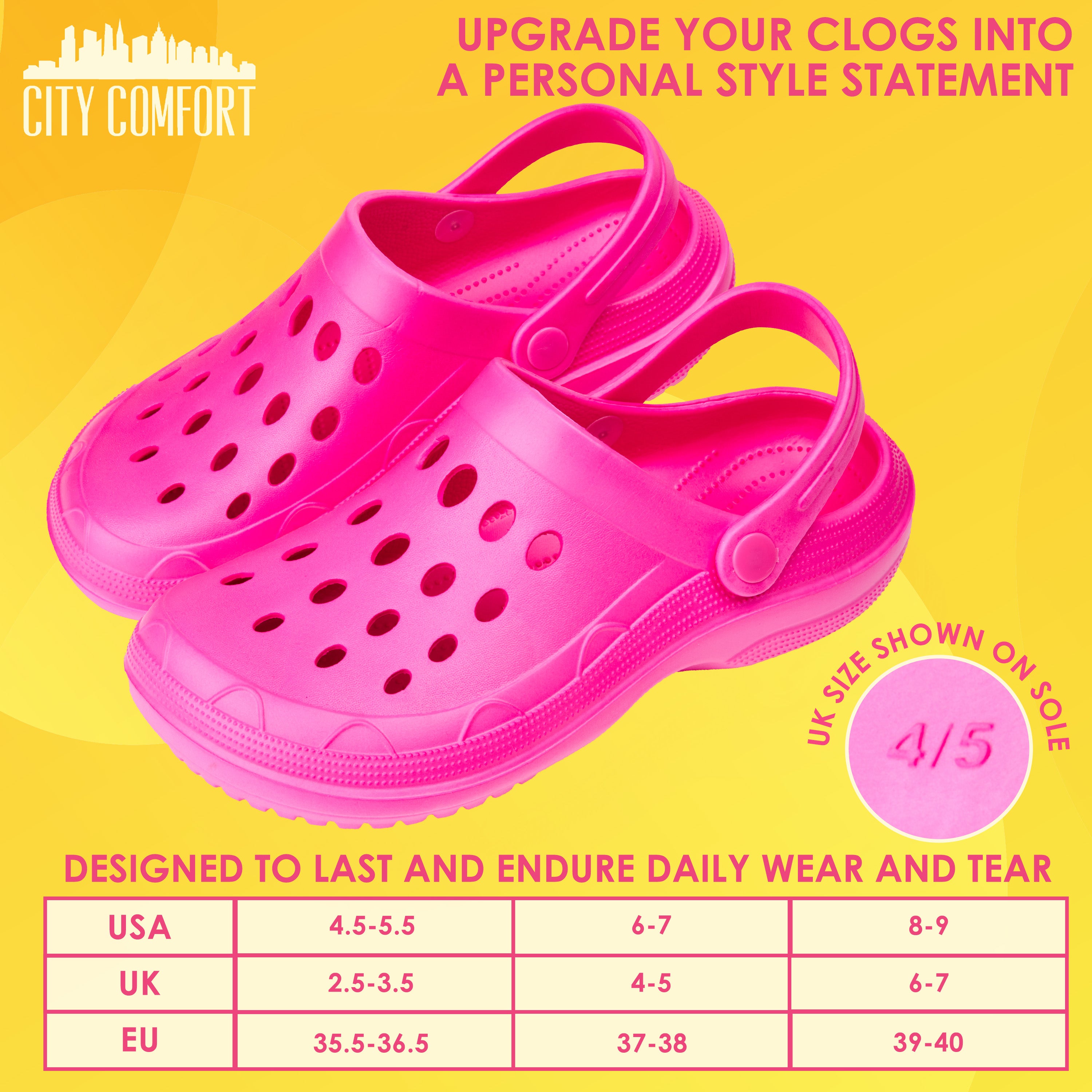 CityComfort Clogs for Women Garden Shoes Tie Dye Summer Slip On with Strap for Beach Pool Indoor Outdoor Holiday Essentials - Get Trend