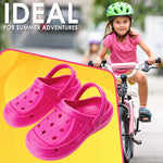 CityComfort Clogs for Girls Garden Shoes Tie Dye Summer Slip On with Strap for Beach Pool Indoor Outdoor Holiday Essentials - Get Trend