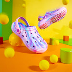 CityComfort Clogs for Girls Garden Shoes Tie Dye Summer Slip On with Strap for Beach Pool Indoor Outdoor Holiday Essentials - Get Trend
