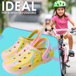 CityComfort Clogs for Girls Garden Shoes Tie Dye Summer Slip On with Strap for Beach Pool Indoor Outdoor Holiday Essentials - Get Trend