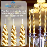 Dinner Candles - Pack of 3 Twisted Candles - Get Trend