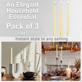 Dinner Candles - Pack of 3 Twisted Candles - Get Trend