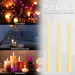 Dinner Candles - Pack of 3 Twisted Candles - Get Trend