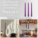 Dinner Candles - Pack of 3 Twisted Candles - Get Trend