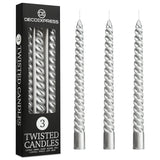 Dinner Candles - Pack of 3 Twisted Candles - Get Trend