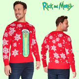 RICK AND MORTY Mens Christmas Jumper, Warm Funny Xmas Sweater - Mens Gifts