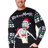 RICK AND MORTY Mens Christmas Jumper, Warm Funny Xmas Sweater - Mens Gifts