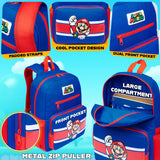 Super Mario Backpack for Kids Boys School Bag Tweens Gamer Rucksack