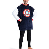 Marvel Oversized Hoodie Blanket for Men - Captain America - Get Trend