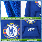 Chelsea FC Oversized Hoodie Blanket for Boys, Football Gifts for Boys (Blue) - Get Trend