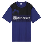 Chelsea Mens Pyjamas Set, 2 Piece T-Shirt and Short PJs - Navy/Black - Get Trend