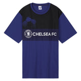 Chelsea Mens Pyjamas Set, 2 Piece T-Shirt and Short PJs - Navy/Black - Get Trend
