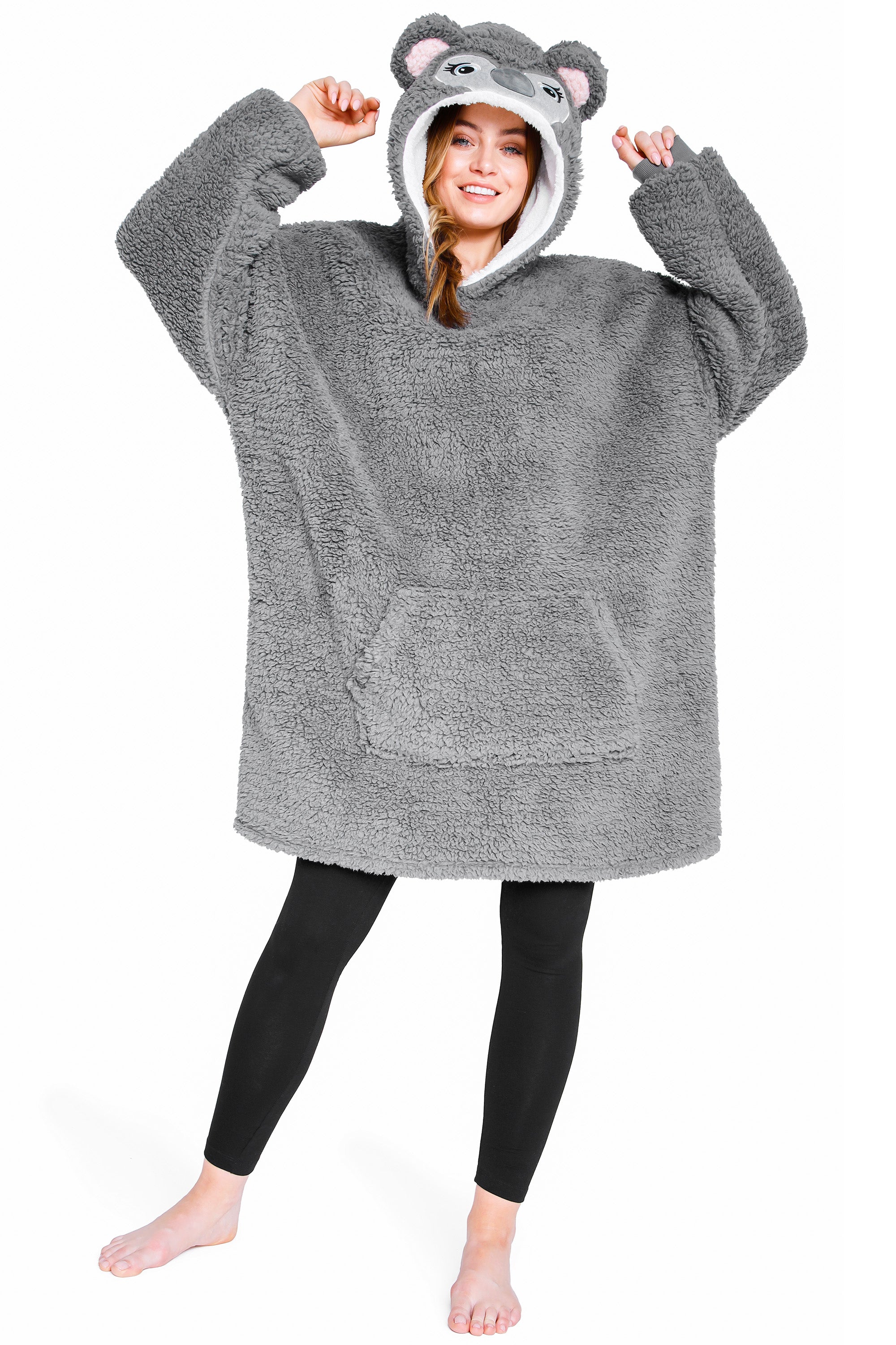 CityComfort Oversized Hoodie for Women Fleece Hoodie - Koala - Get Trend