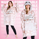 CityComfort Oversized Blanket Hoodie for Women Men and Teens, Fleece Wearable Blanke - Get Trend