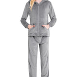 CityComfort Girls Tracksuit Set, 2 Piece Velour Hoodie and Tracksuit Bottoms Lounge Set - Get Trend